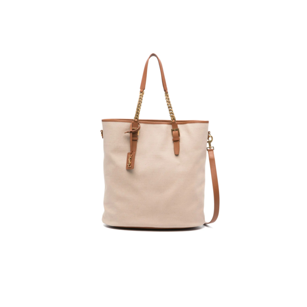 Y51 LAURENT SHOPPING TOTE BAG IN DESERT DUST&amp;BRICK 781302FAC7T (36*38*15cm) Master Quality